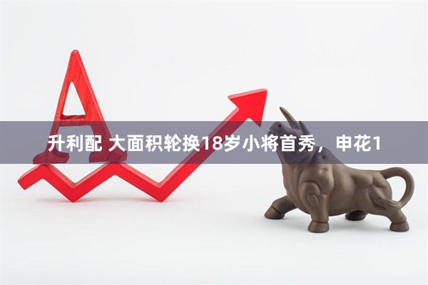 升利配 大面积轮换18岁小将首秀，申花1