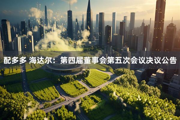 配多多 海达尔：第四届董事会第五次会议决议公告
